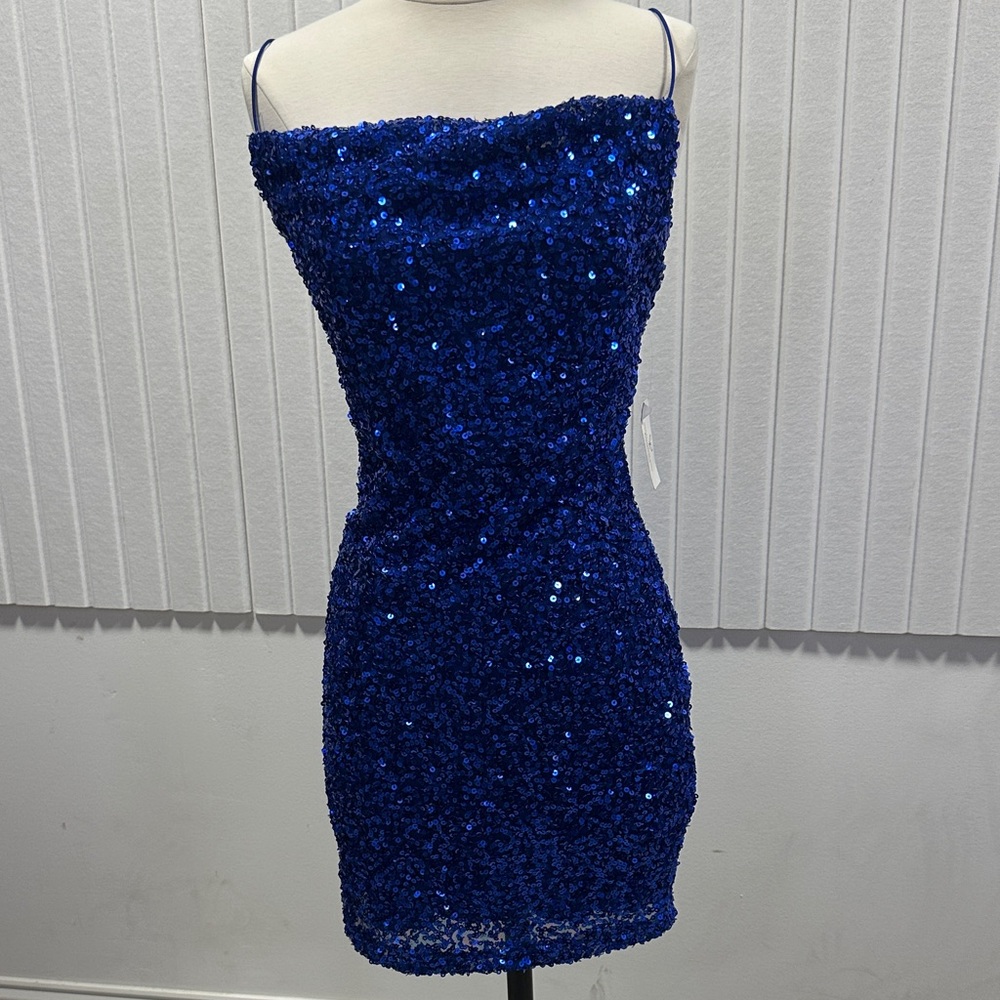 Windsor Sparkling Sapphire Mini Dress